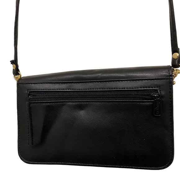 BUXTON Womens Black Crossbody ID Slots Card Slots Pockets Detachable Strap - Picture 2 of 6